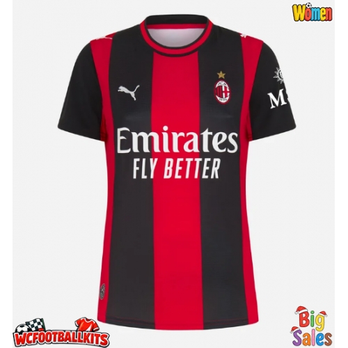 AC Milan Adrien Rabiot #12 Replica Home Stadium Shirt for Women 2026-27 Short Sleeve